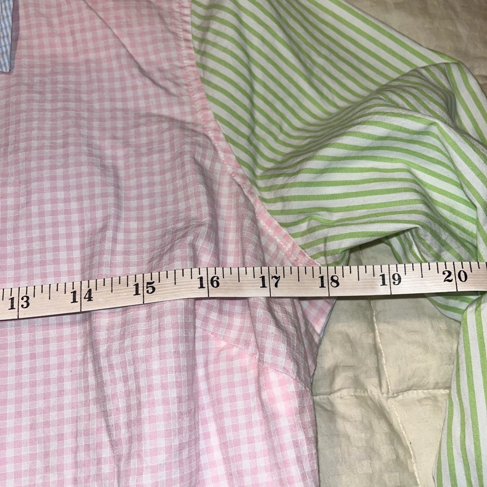 Vineyard Vines Mixed Media Striped Button-Up Shirt size 6 100% cotton - Picture 8 of 10